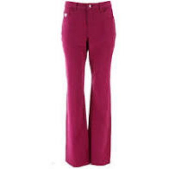 NWT QUACKER FACTORY DREAMJEANNES RED KNIT DENIM 8T - Picture 1 of 10